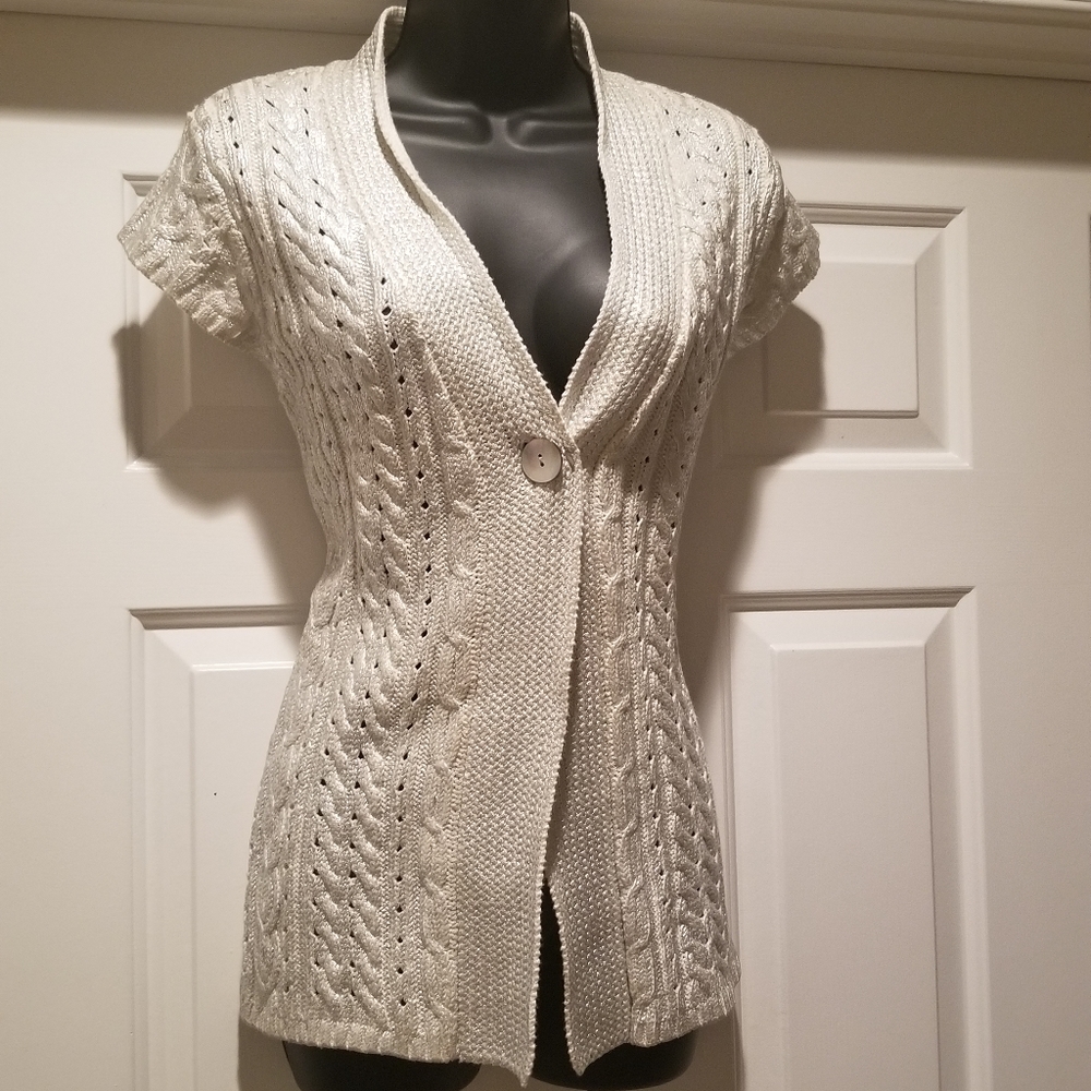 FSD Silver Metallic Sweater Vest (S)